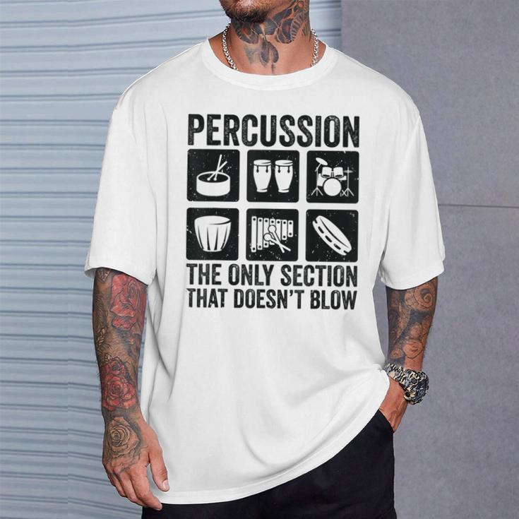 パーカッションパーカッション奏者 ドラムセット ドラムドラマー Tシャツ 彼への贈り物