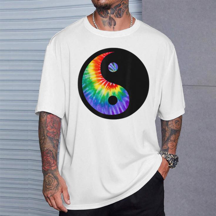 ヒッピータイダイ 陰陽 Tシャツ 彼への贈り物