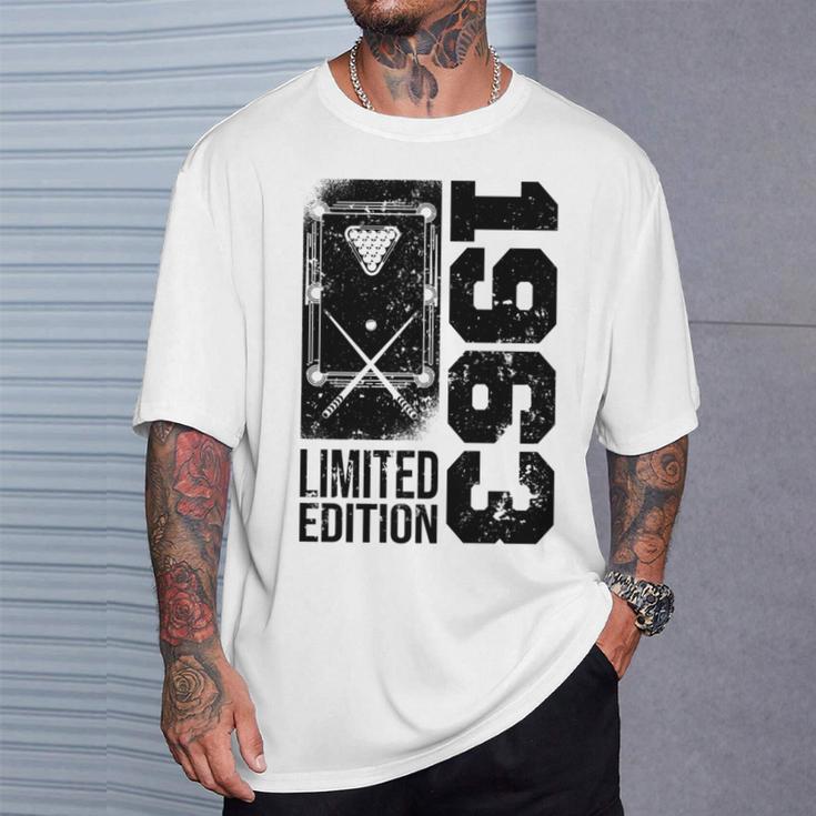 ビリヤード スヌーカーゲーマー ビンテージ 1963 誕生日 プール-ビリヤード 長袖tシャツ Tシャツ 彼への贈り物