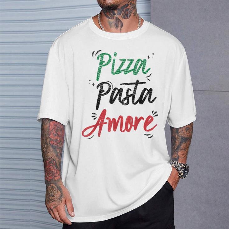 ピザ パスタ アモーレ イタリア製 Tシャツ 彼への贈り物