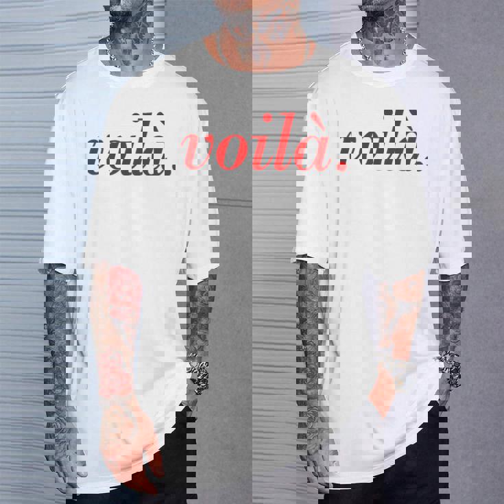 フランス語のことわざoila Paris 休暇 フランス語の引用 Tシャツ 彼への贈り物