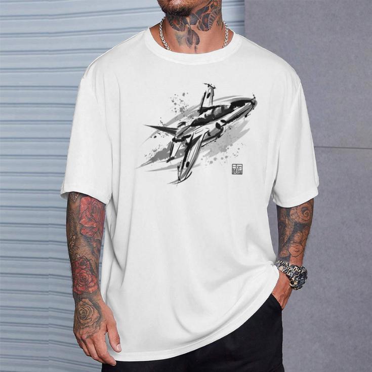 ブルーインパルス 墨絵 ホワイト Tシャツ 彼への贈り物