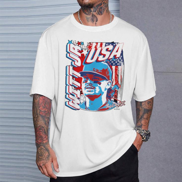ボビー・ウィット・ジュニアインターナショナル・ベースボールアメリカ Mlbpa Tシャツ 彼への贈り物