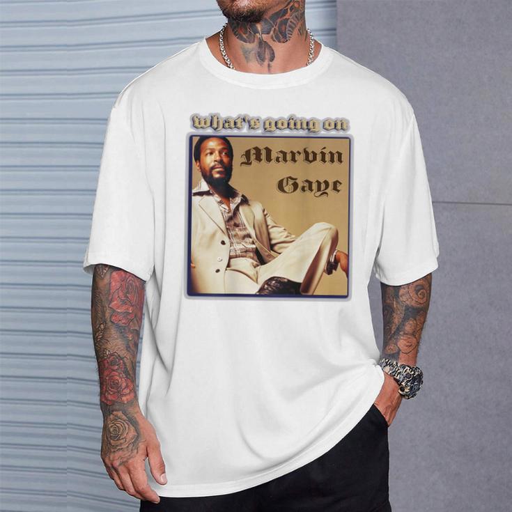 マービンゲイ_004_Back Printed Tシャツ 彼への贈り物