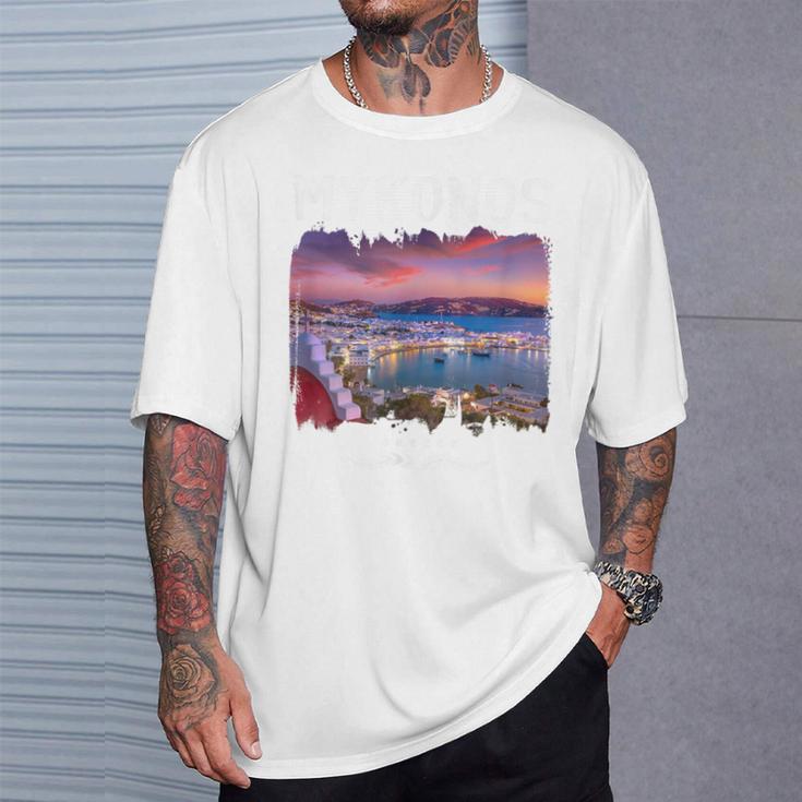 ミコノス島 お土産ミコノス ギリシャミコノス Tシャツ 彼への贈り物