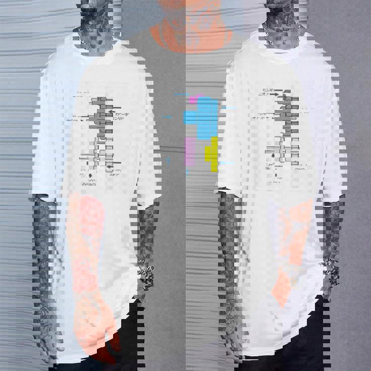 ミニ四駆 ギアイラストプリント Tシャツ 彼への贈り物