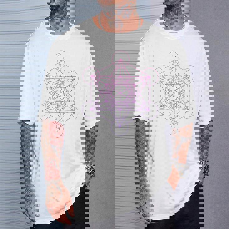 メタトロンキューブ 神聖幾何学 Tシャツ 彼への贈り物