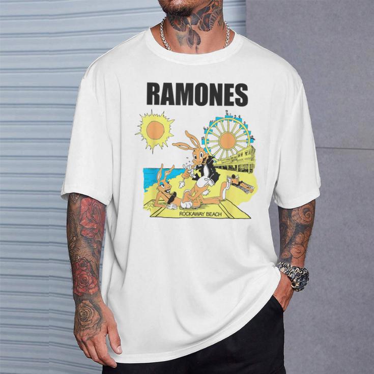 ラモーンズ ロックアウェイ ビーチ Tシャツ 彼への贈り物