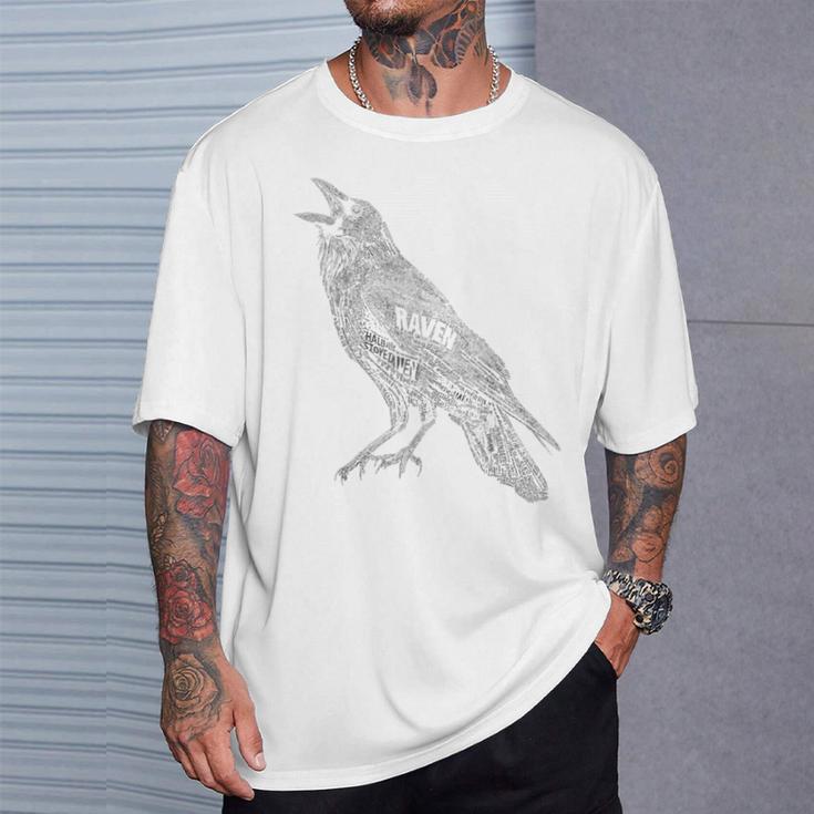 レイヴン カラス 動物愛好家 鳥 モチーフアート Tシャツ 彼への贈り物