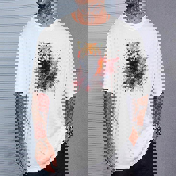 レッサーパンダ 恋人 アートワーク Tシャツ 彼への贈り物