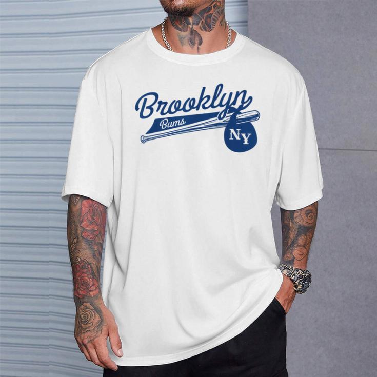 レトロ ブルックリン バムス ニューヨーク 野球 エベッツ フィールド Tシャツ 彼への贈り物