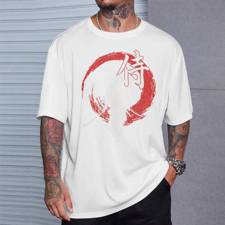 レトロな武士道 武士 日本のサムライデザイン Tシャツ 彼への贈り物