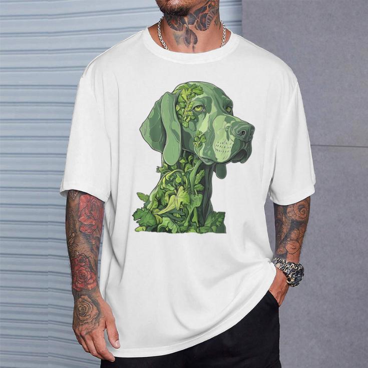 ワイマラナー 犬 グラフィック ペット アートワーク ワイマラナー Tシャツ 彼への贈り物
