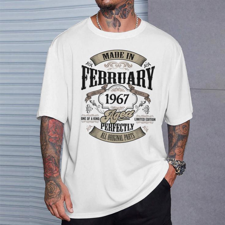 ヴィンテージ還暦伝説 1967年2月 60歳の贈り物 Tシャツ 彼への贈り物