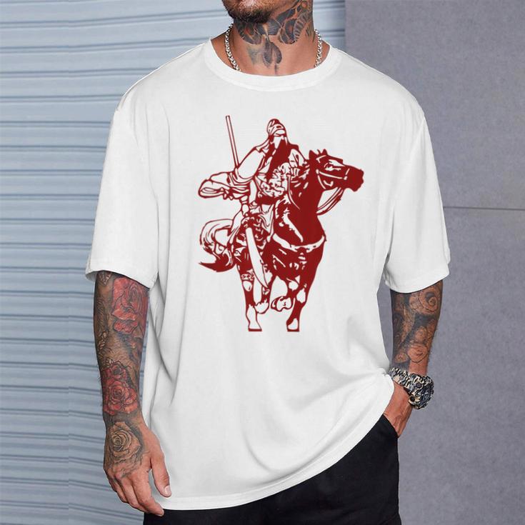 中国三国志将 関羽 関雲昌 Tシャツ 彼への贈り物