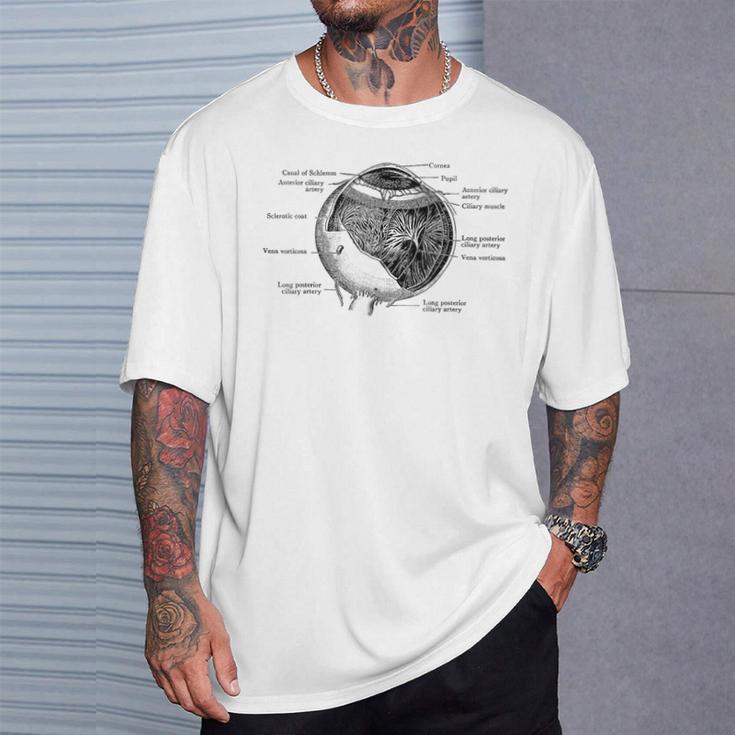 人間の目 目玉 ヴィンテージ 解剖学 Tシャツ 彼への贈り物