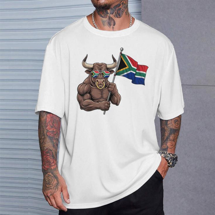 南アフリカ 国旗 南アフリカのルーツ Tシャツ 彼への贈り物