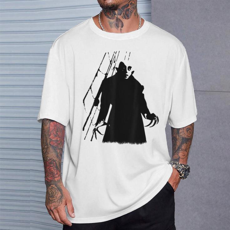 吸血鬼古典ホラー映画吸血サイレント映画ampireilent Film Classic Horror Movie Tシャツ 彼への贈り物