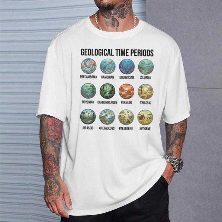 地質時代チャート古生物学・地球史 Tシャツ 彼への贈り物