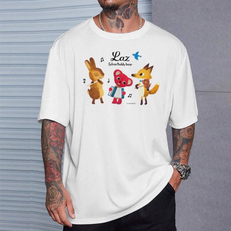 森のぬいぐるみラズ 森の音楽隊 Tシャツ 彼への贈り物