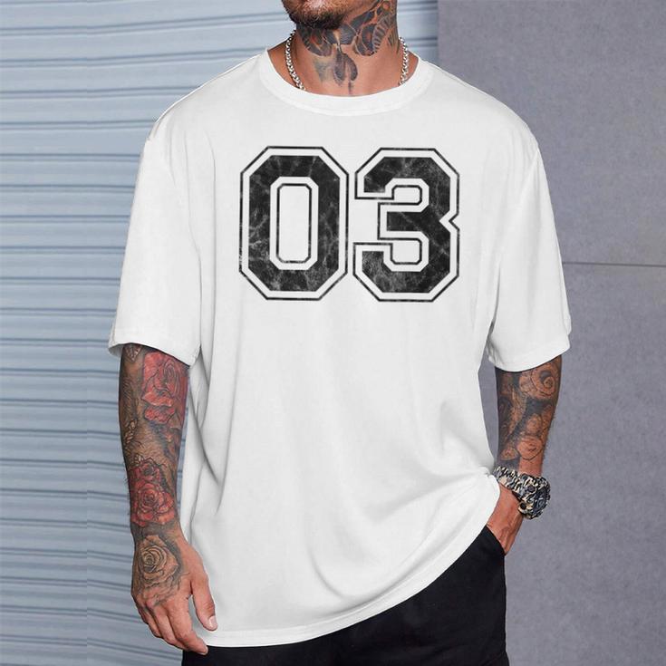 番号03 Tシャツ 彼への贈り物