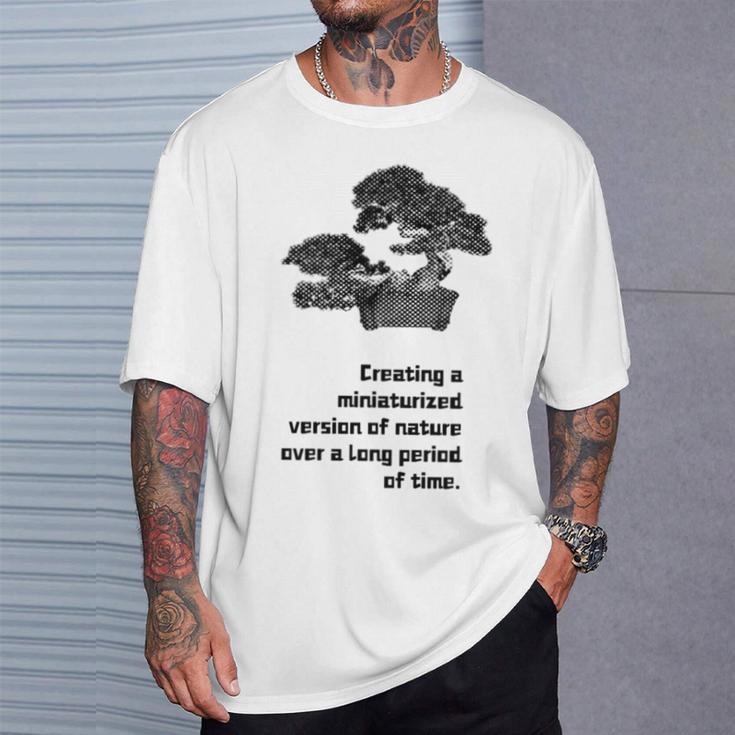 盆栽 松 園芸 庭いじり オーガニック 伝統 わびとさび 庭師 渋かっこいい 長袖tシャツ Tシャツ 彼への贈り物