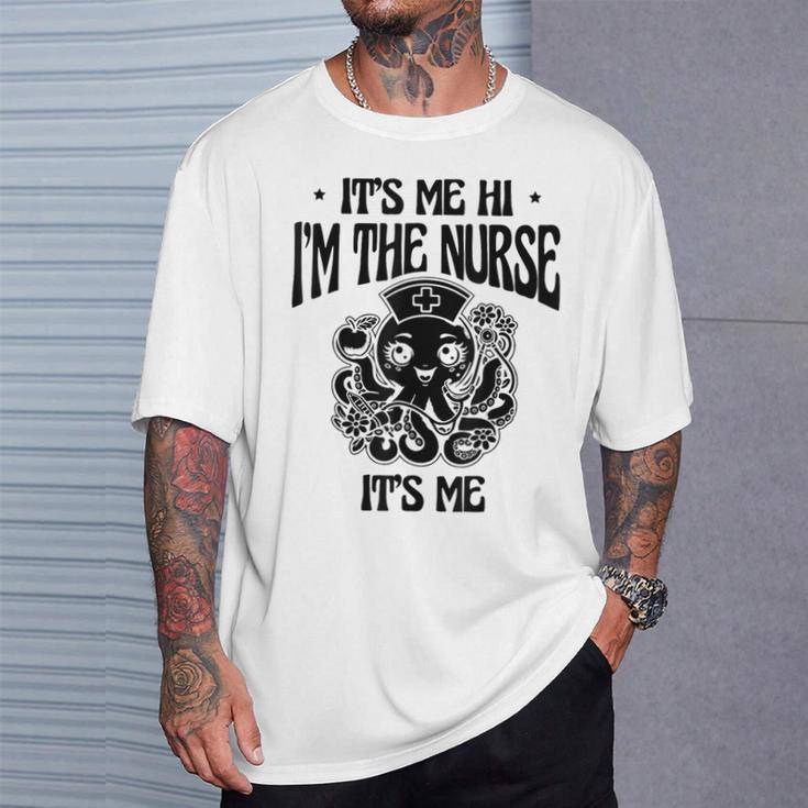 私ですこんにちは私はナースです私です私です医療看護看護師 Rn Tシャツ 彼への贈り物