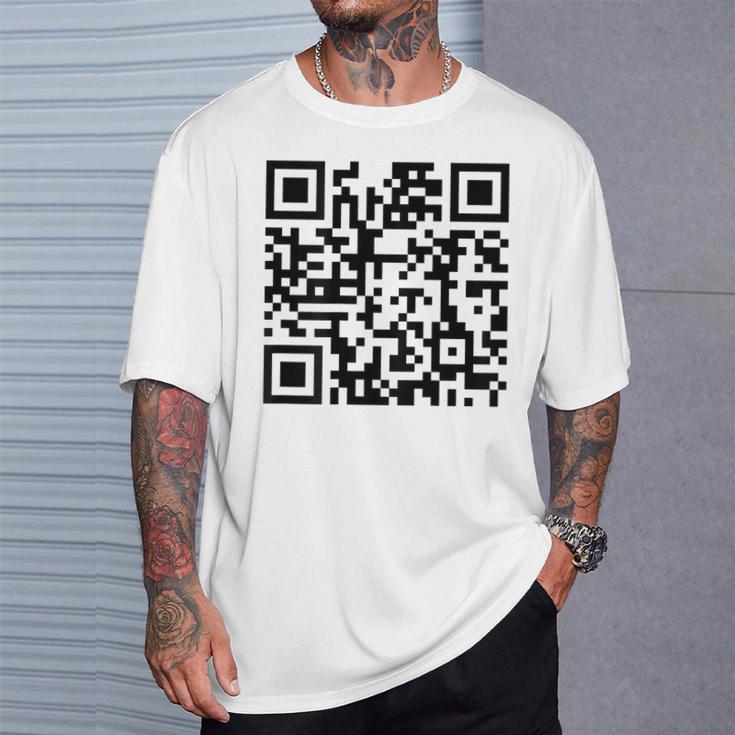 裏面面白いqr Fck You Code 中指言葉 Tシャツ 彼への贈り物