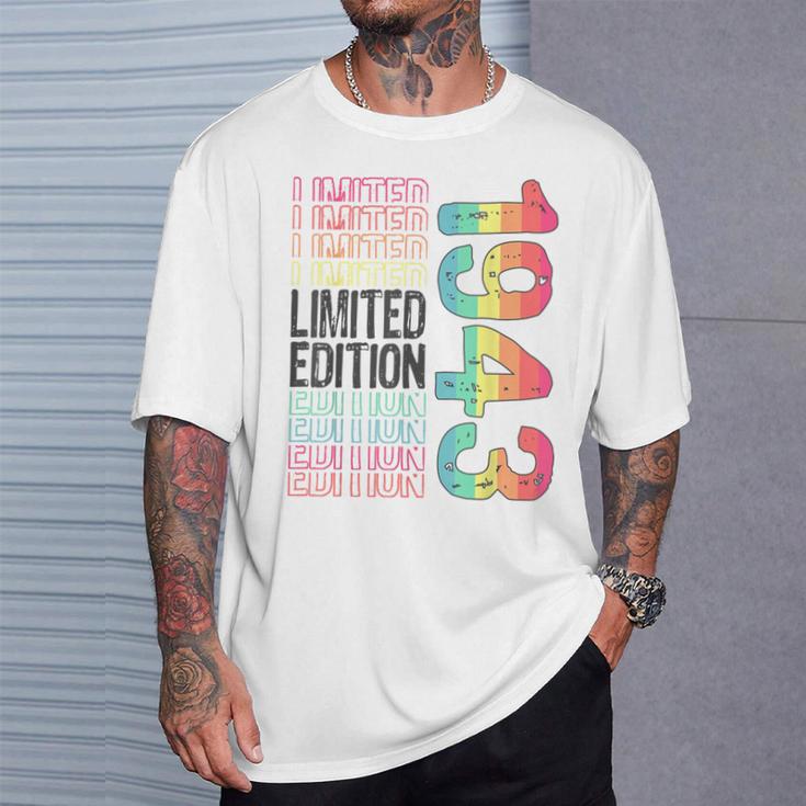限定版 ヴィンテージ レトロ 誕生年 1943 Tシャツ 彼への贈り物
