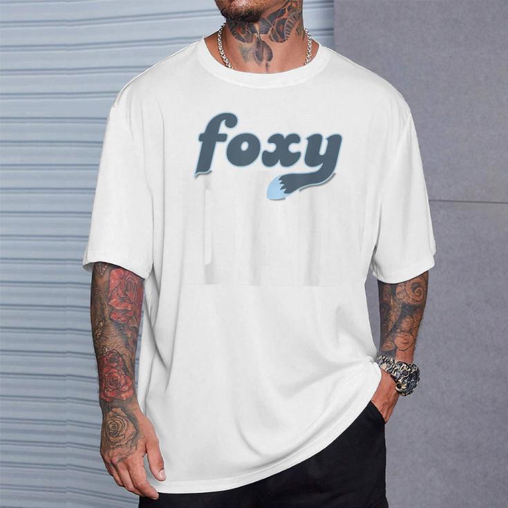 面白いフォクシーお父さんレトロ ビンテージ デザイン Tシャツ 彼への贈り物