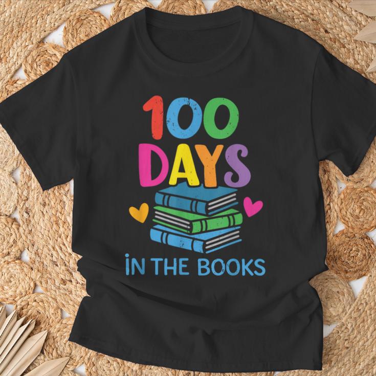 100 Days In The Books School Celebration T-Shirt Gifts for Old Men