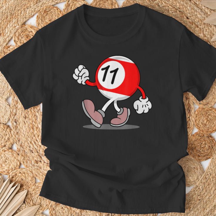 11歳の誕生日 男の子 女の子 赤 ビリヤードボール 11 Tシャツ 高齢者への贈り物