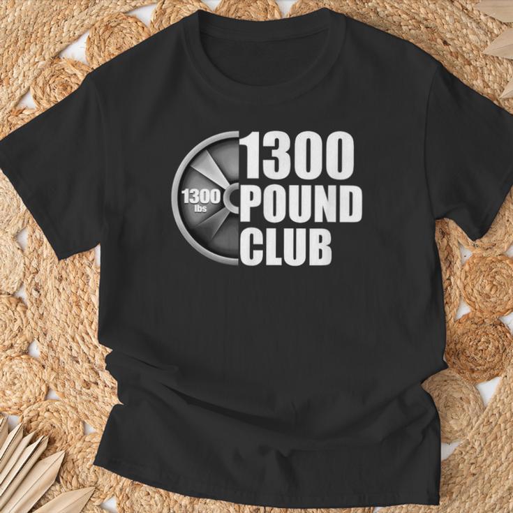 1300ポンドクラブパワーリフティング Tシャツ 高齢者への贈り物