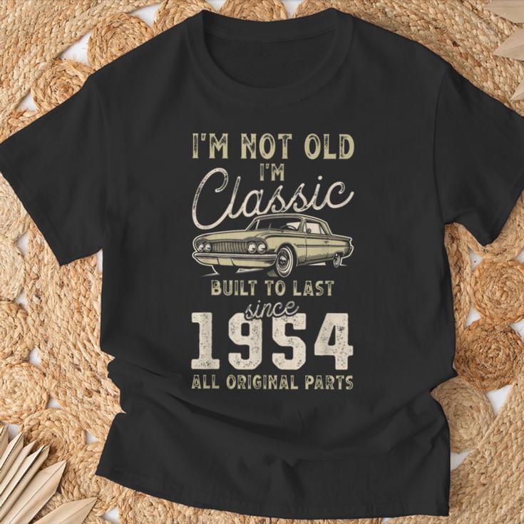 1954年生まれ、72歳の誕生日、クラシックカー Tシャツ 高齢者への贈り物