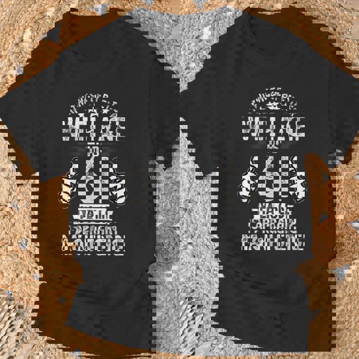 1962年生まれの男性の61歳の誕生日 Tシャツ 高齢者への贈り物