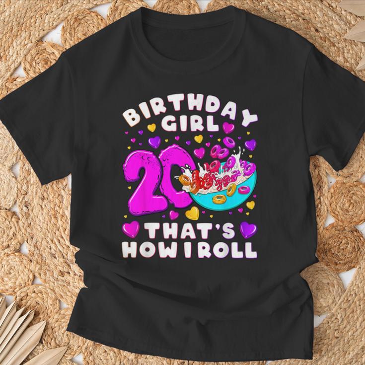 20歳のバースデーガール、20年目のフルーツコーンループス、背番号20 Tシャツ 高齢者への贈り物