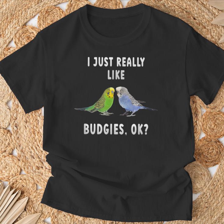 2つのセキセイインコ、面白いことわざ、楽しい、セキセイインコ Tシャツ 高齢者への贈り物