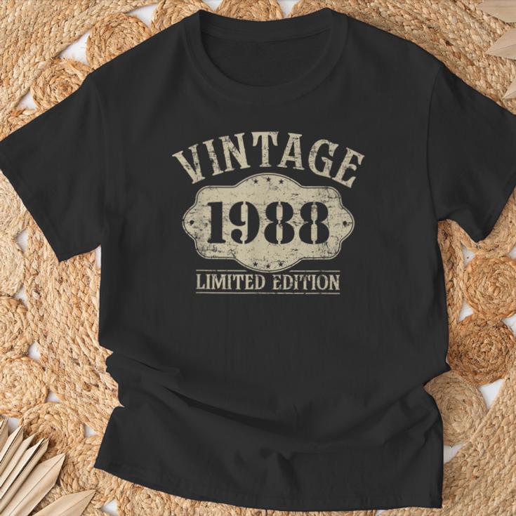 38 Cumpleaños Nacido 1988 Edición Limitadaintage 1988 Camiseta unisex Regalos para ancianos