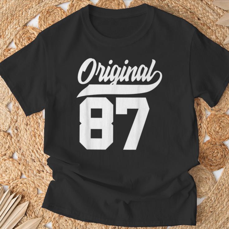 39Geburtstag Geschenk Mann Frau Original Jahrgang 1987 T-Shirt Geschenke für alte Männer