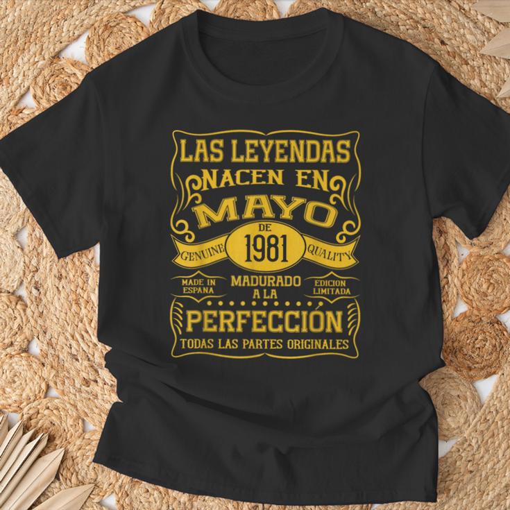 45 Años Cumpleaños Las Leyendas Nacen En Mayo De 1981 Camiseta unisex Regalos para ancianos