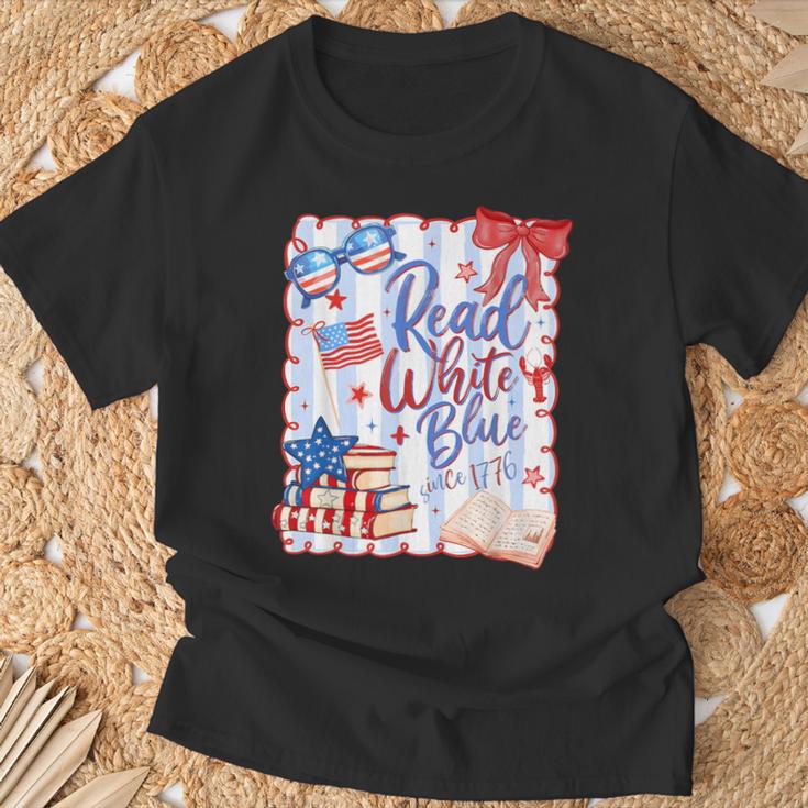 4th Of July Read Blue Patriotic Book Lovers Girl Women T-Shirt Gifts for Old Men 4th Of July Read Blue Patriotic Book Lovers Girl Women T-Shirt Gifts for Old Men