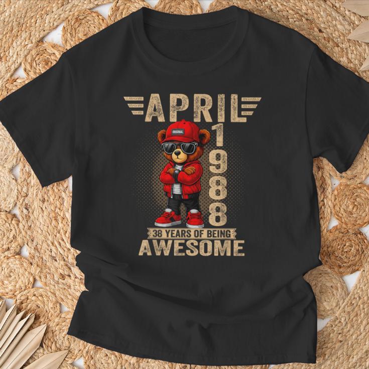 4月 38歳の誕生日 男性 女性 1988年 素晴らしいテディベア Tシャツ 高齢者への贈り物