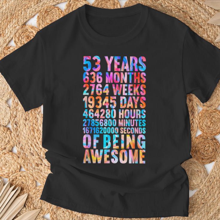 53歳の誕生日の面白いシャツ オールドメーター 面白い53歳ギフト Tシャツ 高齢者への贈り物
