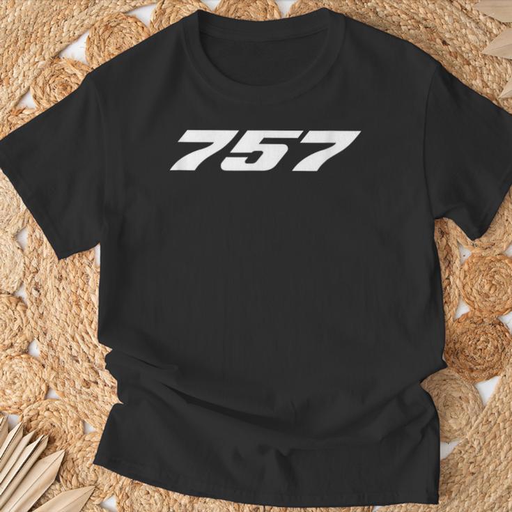 757 旅客機機 Avgeeks用 Tシャツ 高齢者への贈り物