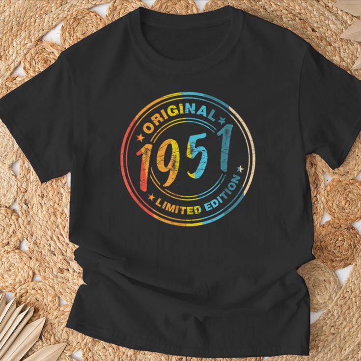 75Geburtstag Retrointage 1951 Mann Frau Geschenk T-Shirt Geschenke für alte Männer