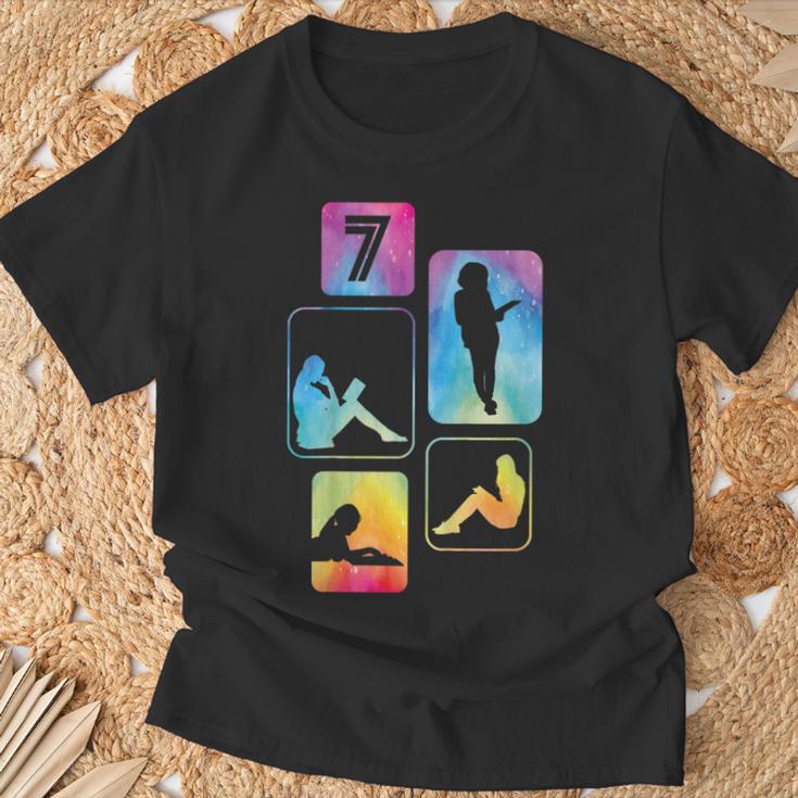 7th Birthday Book Reading Bookworm Book Lover Girls T-Shirt Gifts for Old Men