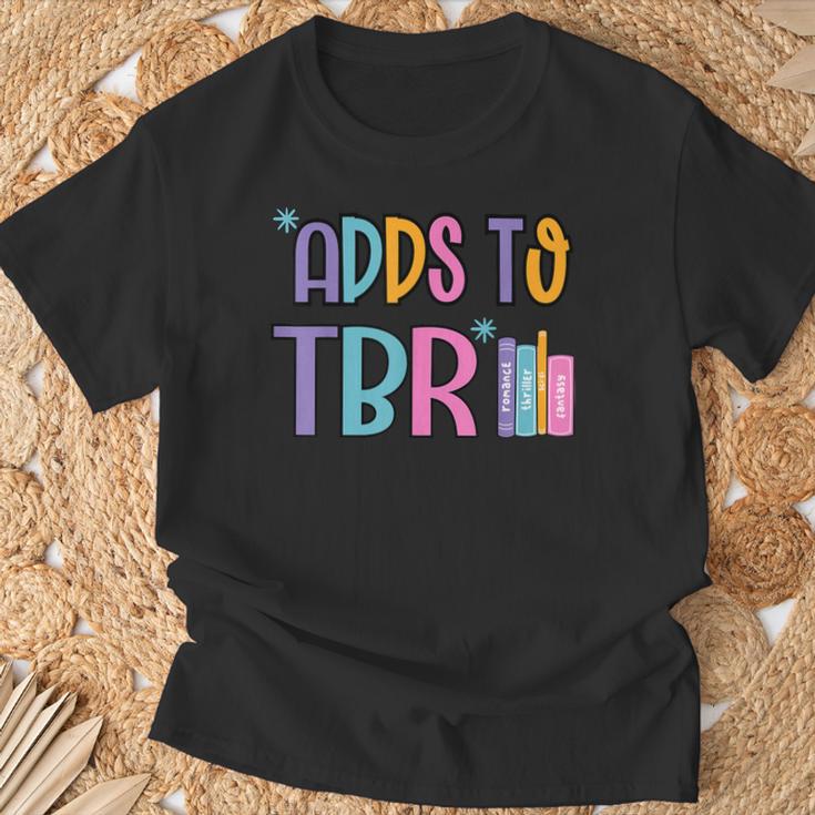 Adds To TBR Book Lover Tee T-Shirt Gifts for Old Men