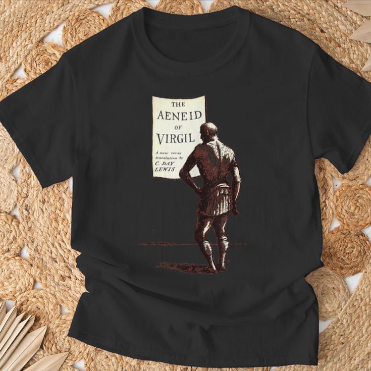 The Aeneid Virgil Vintage Book Cover T-Shirt Gifts for Old Men