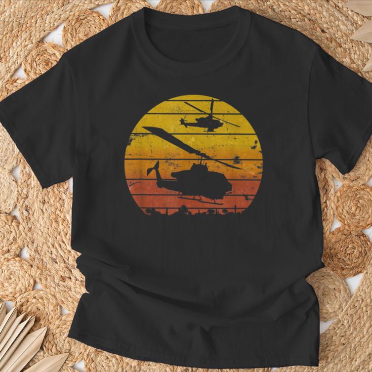 Ah-1Ziper Attack ヘリコプター イラク砂漠 サンライズ ビンテージ Tシャツ 高齢者への贈り物