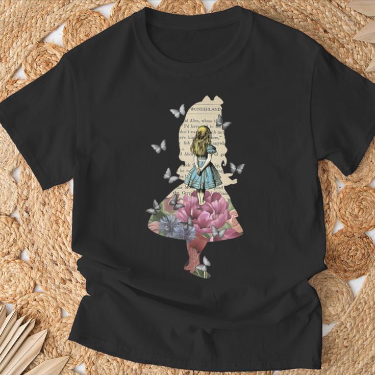 Alice In Wonderland Magical Garden Vintage Book T-Shirt Gifts for Old Men Alice In Wonderland Magical Garden Vintage Book T-Shirt Gifts for Old Men